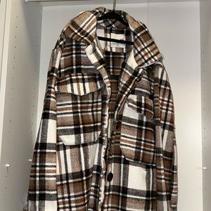 Plaid shirt jacket size S